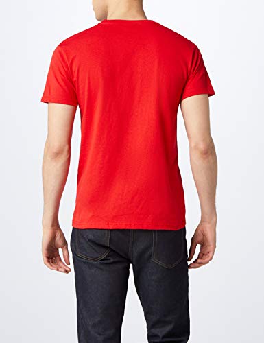 Fruit of the Loom Mens Original 5 Pack T-Shirt Camiseta, Rojo (Red), Large (Pack de 5) para Hombre