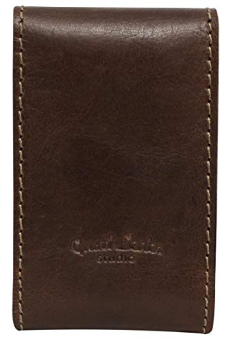 Funda de Cuero para Caja de Cigarrillos Gusti Cuero Studio Charly Estuche Case Cuero de Búfalo Marrón Oscuro 2T19-22-6