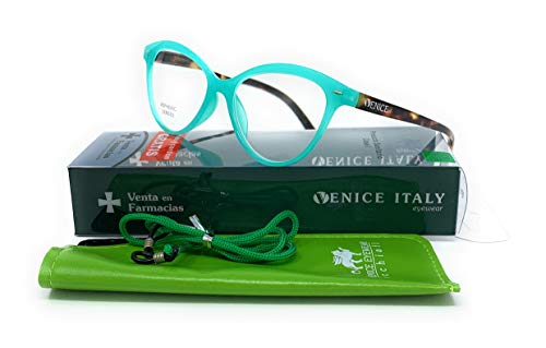 Gafas de presbicia Mujer Diseño en Colores: Verde, Rojo, Rosa, Negro. VENICE Zenny - Dioptrías: 1 a 3,5 (Verde, 1,50)