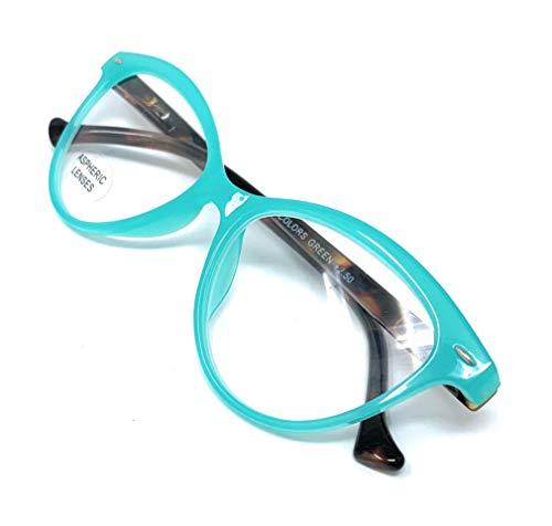 Gafas de presbicia Mujer Diseño en Colores: Verde, Rojo, Rosa, Negro. VENICE Zenny - Dioptrías: 1 a 3,5 (Verde, 1,50)