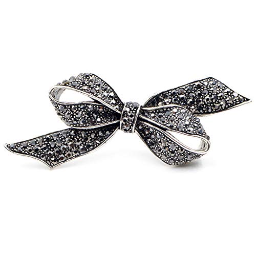 GDYX Broche Rhinestone Bow Brooch Vintage Vintage Broche Elegante Elegante Joyas de Moda   Color de la Imagen