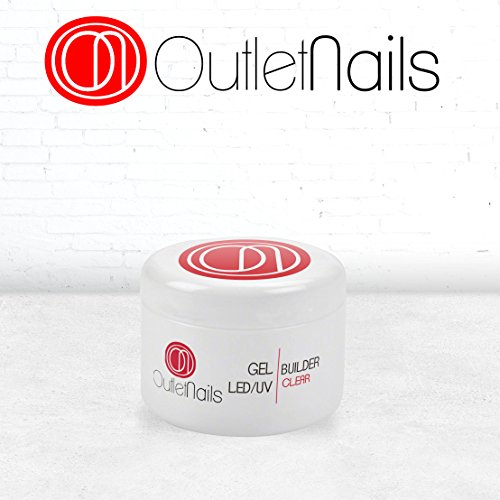 Gel Builder Clear UV/LED 15ml / Gel para Uñas de OUTLET NAILS/UV Gel Construcción transparente, Gel UV/LED