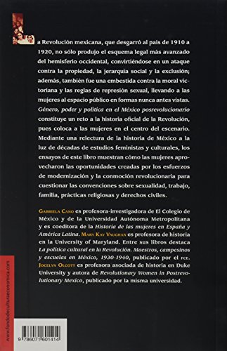 Genero, Poder y Politica en el Mexico Posrevolucionario (Historia)