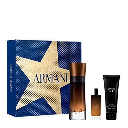 GIORGIO ARMANI Code PROFUMO Eau DE Parfum 110ML VAPORIZADOR + Gel DE BAÑO 75ML + Miniatura 1U. Unisex Adulto, Negro, Único