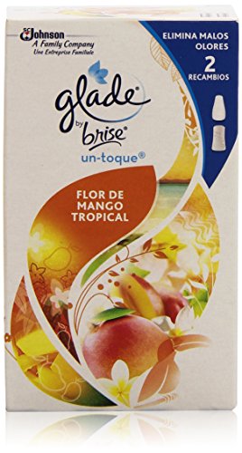 Glade brise - Ambientador, un toqueflores/mango tropical, duplo recambios