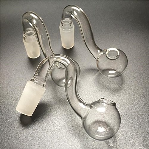 Glass Oil Burner Water Pipes Bong - 10mm 14mm 18mm Male Female Clear Thick Pyrex For Oil Rigs Glass Bongs Thick Big Bowls For Smoking (18mm male)