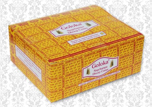GOLOKA McGuinness Champa- Juego de 12 Paquetes de Conos de Incienso
