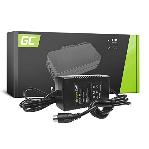 Green Cell® Cargador (42V 2A 84W) para Haibike KTM Kalkhoff Flyer Cube Focus Giant Bergamont Ghost Trek Gazelle Winora Specialized 36V Ebike Bicicleta Eléctrica Batería (Conector RCA)