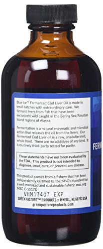 Green Pasture Blue Ice Fermented Cod Liver Oil - Oslo Orange (237ml) by Green Pasture Blue Ice