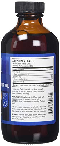 Green Pasture Blue Ice Fermented Cod Liver Oil - Oslo Orange (237ml) by Green Pasture Blue Ice