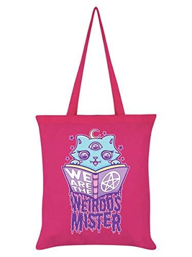 Grindstore - Bolso estilo tote We Are The Weirdos Mister diseño Spells (Tamaño Único) (Rosa)