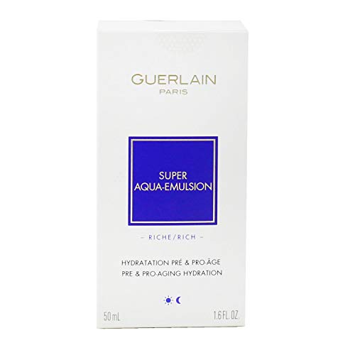 Guerlain Super Aqua Emulsion Rich 50ML Unisex Adulto, Negro, Estándar