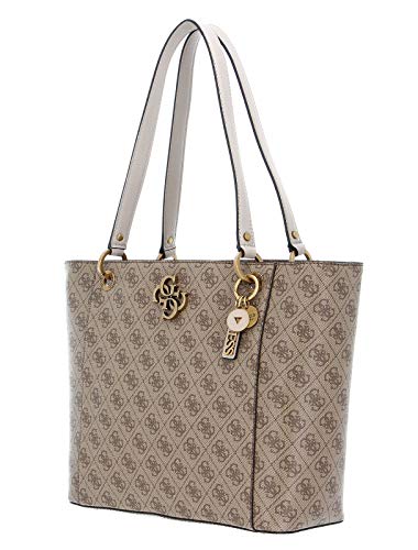 Guess Noelle Elite Tote, Bags Satchel para mujer, leche, talla única