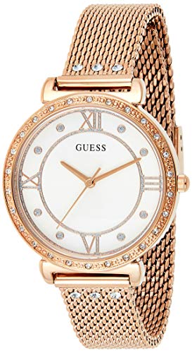 GUESS Reloj Analógico para Mujer de Cuarzo con Correa en Acero Inoxidable W1289L3