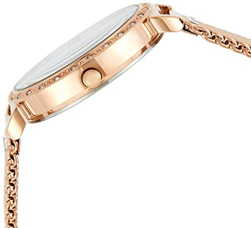 GUESS Reloj Analógico para Mujer de Cuarzo con Correa en Acero Inoxidable W1289L3