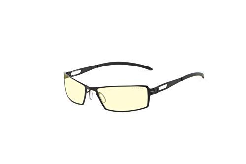 Gunnar Gafas para Videojuegos y Ordenador | Modelo: Sheadog, Lentes: Ámbar | con filtro de Luz Azul | Lente Patentada con protección 65% de Luz Azul y 100% de UV Para Reducir la Fatiga Ocular