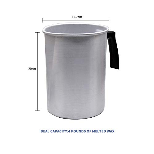 Haavpoois Olla De Cera Para Velas, Jarra De Colada Sin Goteo De 3 L Olla Para Hacer Velas Con Mango Resistente Al Calor, Para Manualidades De Bricolaje De Velas De Cocina Casera