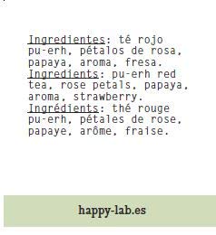 Happy-Lab Red Power Té Infusión - 14 pirámides