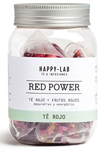 Happy-Lab Red Power Té Infusión - 14 pirámides