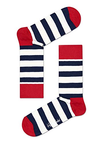 Happy Socks Stripe Sock, Calcetines Unisex adulto, Multicolor (Multi Rot 045), 36-40