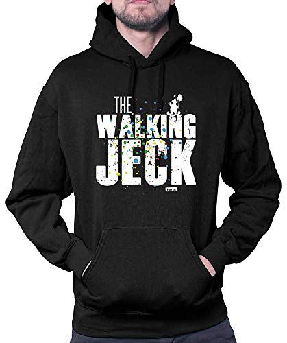 Hariz The Walking Jeck - Sudadera con capucha para hombre, incluye tarjeta de regalo Negro L