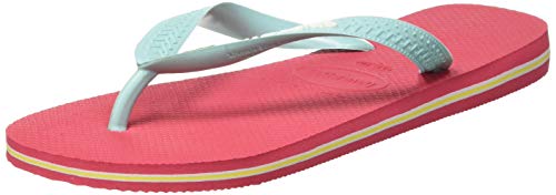 Havaianas Brasil Logo Zehentrenner Unisex-Erwachsene, Rosa (Flamingo), 41/42 EU