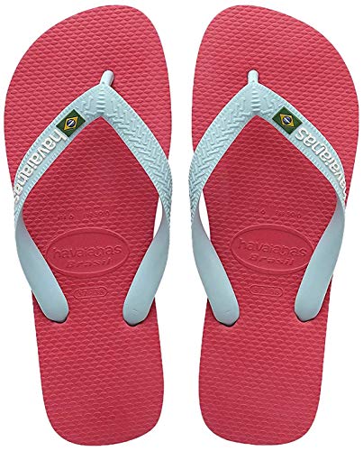 Havaianas Brasil Logo Zehentrenner Unisex-Erwachsene, Rosa (Flamingo), 41/42 EU