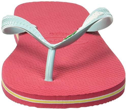 Havaianas Brasil Logo Zehentrenner Unisex-Erwachsene, Rosa (Flamingo), 41/42 EU