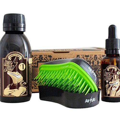 HEY JOE - Bearded Survival KIT | Kit de arreglo barbas que incluye: aceite, champú y cepillo para barba