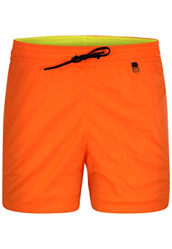 HOM - Hombres - Beach Boxer 'Sunlight' - Pantalones Cortos de Moda en Colores de Moda - Mandarine Orange - M