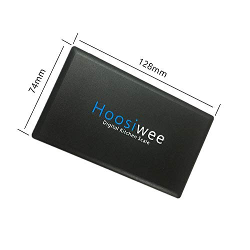 Hoosiwee Báscula Digitales de Precisión,100g 0.01g Balanzas de Portátiles, Báscula de Joyería, con Pantalla LCD, Plataforma de Acero Inoxidable, Función de Tara, para Cocinar, Droga, Café