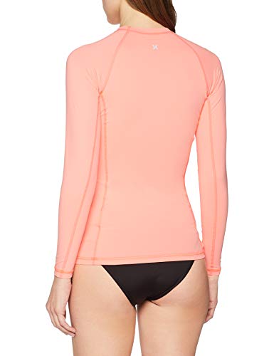 Hurley W One & Only Rashguard L/S LYCRAS, Mujer, Pink Tint, XS