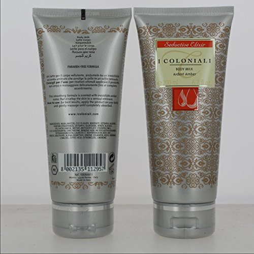 I Coloniali Seductive Elixir ardientes ámbar leche corporal, 200 ml