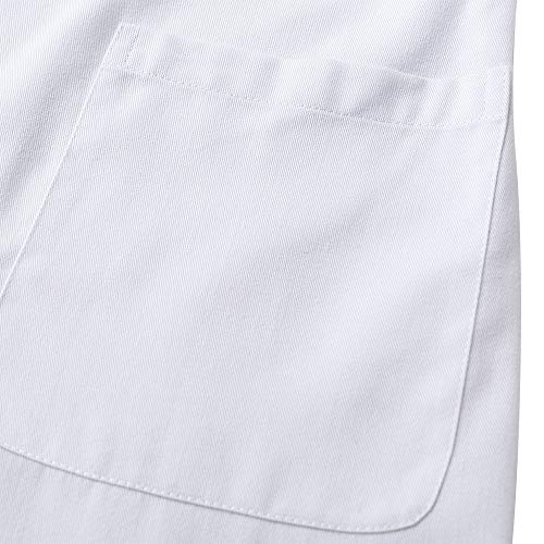 Icertag Bata de Laboratorio, médico Abrigo Abrigo de Mujer, Abrigo Blanco para Damas, Adecuado para Estudiantes de la Escuela Laboratorio de Ciencia Enfermera Cosplay Vestido de algodón (X-Small)