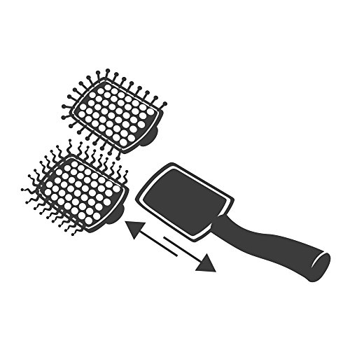 Imetec Bellissima PB9 1200 Magic Brush Zero Tangles - Cepillo alisador desenredante de aire, desenreda y seca, incluye 2 cepillos para deshacer enredos y dar brillo al cabello