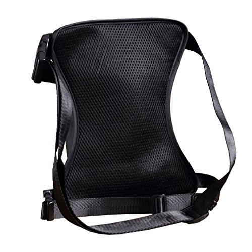 Impermeable Oxford Bolsa de Pierna para Hombres Mujeres Motocicleta Montar Muslo Cintura Riñonera Paquete multifunción Viajes Pesca Senderismo Ciclismo al Aire Libre Negro