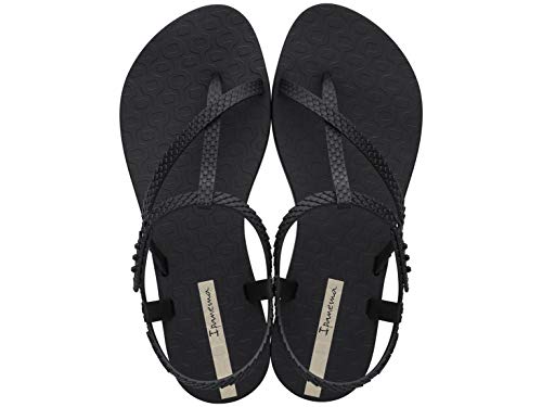 Ipanema Class Wish Fem, Sandalias Planas para Mujer, Negro, 41/42 EU