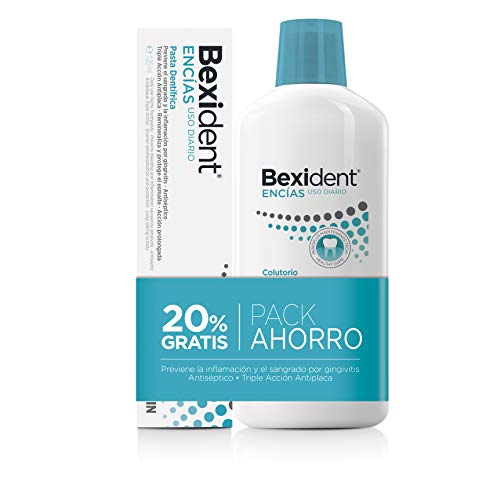 Isdin Bexident Encías Uso Diario Pack ahorro 20% EXTRA Colutorio 500ml+Pasta 125ml