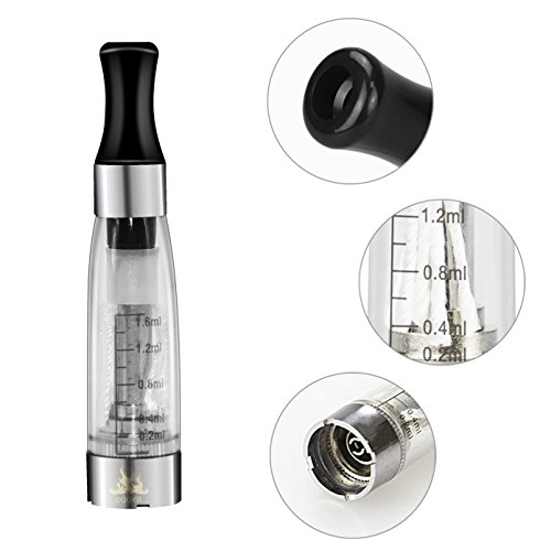 IXIGER 5 x CE4 Transparente Claro Vapor Atomizador para E-Cig Clearomizer para Ego E-Cigarrillo Cigarrillo Electrónico No Nicotina