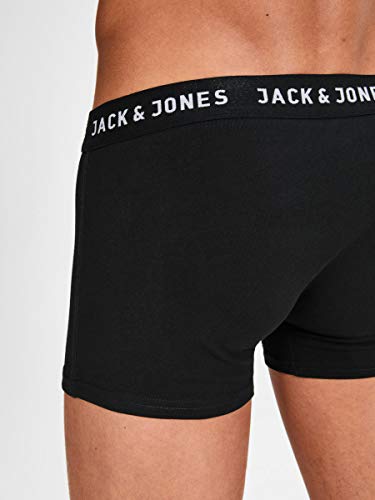 Jack & Jones Jachuey Trunks 5 Pack Noos Bóxer, Negro (Black Detail: Black & Black & Black & Black), XX-Large (Pack de 5) para Hombre