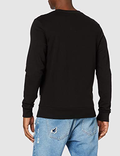 JACK & JONES Jjeholmen Sweat Crew Neck Noos, Suéter para Hombre, Negro (Black), X-Large