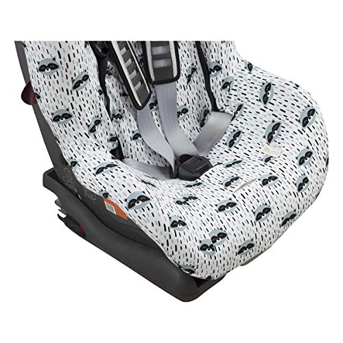 JANABEBE Funda Universal para Silla de Coche Grupo 1-2-3 Raccoon