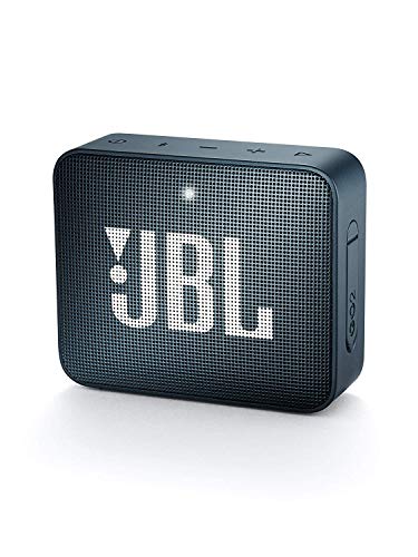 JBL GO 2 - Altavoz inalámbrico portátil con Bluetooth, resistente al agua (IPX7), hasta 5h de reproducción con sonido de alta fidelidad, azul marino