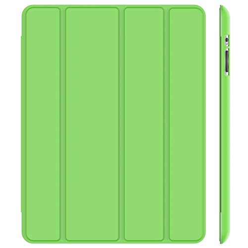 JETech Funda para iPad 4, iPad 3 y iPad 2, Carcasa con Soporte Función, Auto-Sueño/Estela (Verde)