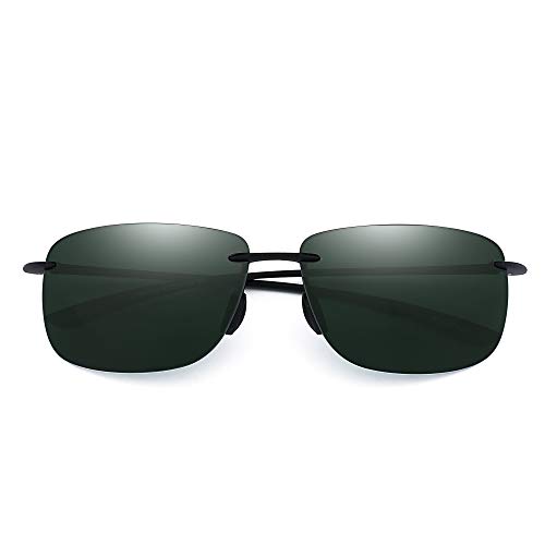 JIM HALO Deporte Gafas de Sol Para Hombre Mujer TR90 Sin Marco Borde Marco Irrompible Para Correr Pescar Béisbol Conducir Verde