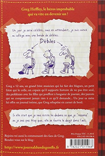 Journal d'un dégonflé 01. Carnet de bord de Greg Heffley (Journal Dun Degonfle)