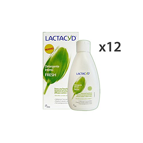 Juego 12 Lactacyd Jabón intimo Fresh 200 ml. saponi y cosméticos