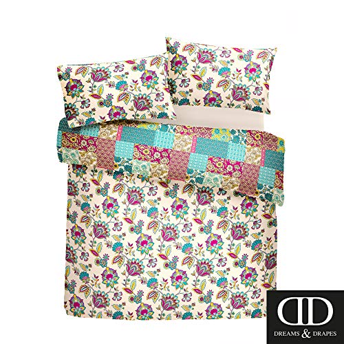 Juego de Cama con Dreams n Drapes Pillowcases_P, algodón poliéster, Turquesa, King Cover Set