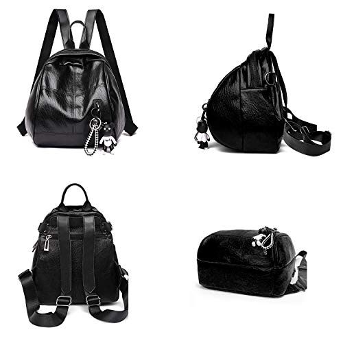 Jywmsc Elegante Bolso Mochila Bolsa de Ordenador Portátil para Mujeres Viajar Mochila para Ni?as Mochila Escolar con Lindo Colgante de Dibujos Animados