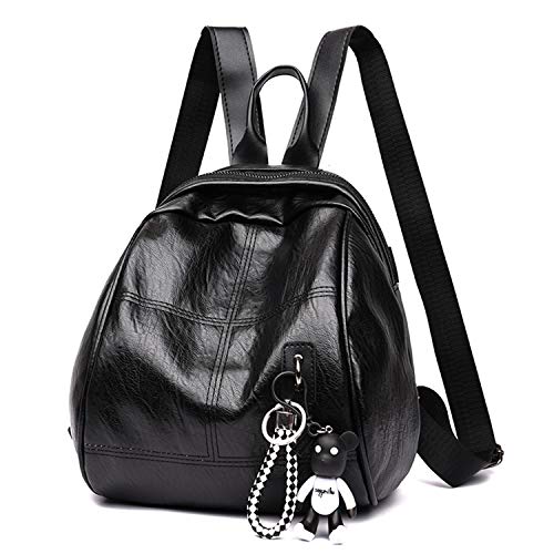 Jywmsc Elegante Bolso Mochila Bolsa de Ordenador Portátil para Mujeres Viajar Mochila para Ni?as Mochila Escolar con Lindo Colgante de Dibujos Animados